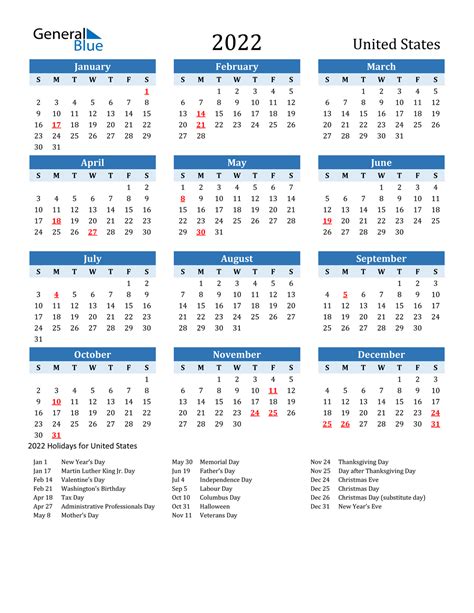 Upsd Calendar 2022